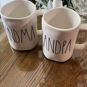 Rae Dunn White Grandma and Grandpa mug.